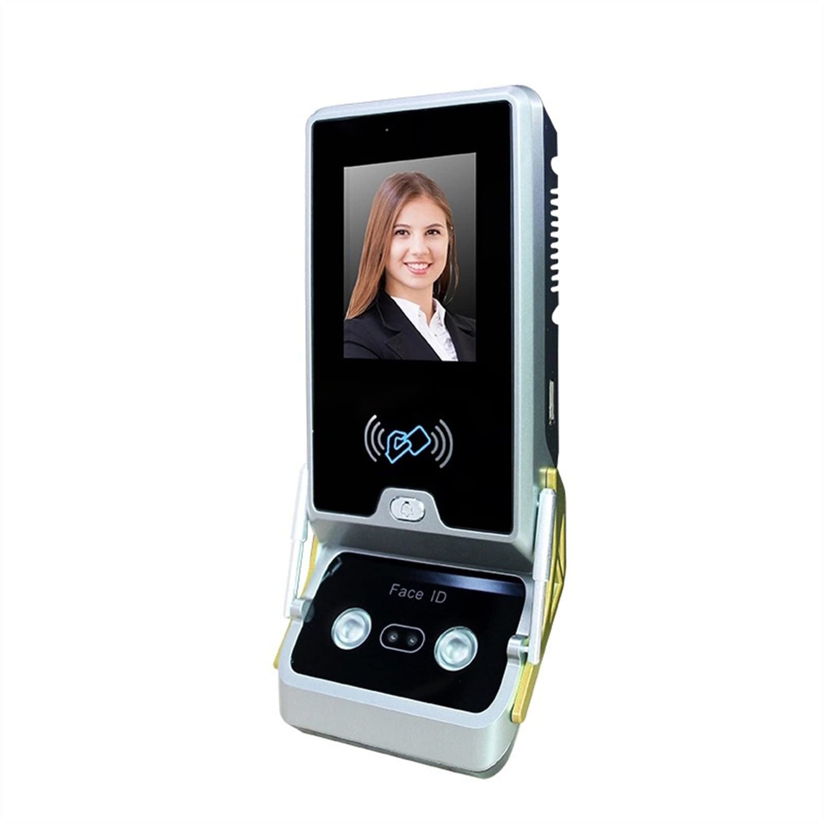 Control Horario Empleados, Sistema de control de acceso facial con pantalla táctil de 2.8 pulgadas con pantalla táctil con lector de tarjetas Software gratuito(Portuguese)