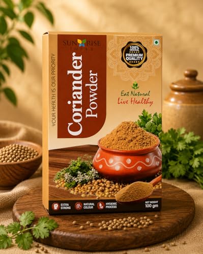 Image of SUNRISE Impex Dhaniya Masala 100g | 100% Natural Coriander Spice Powder | Aromatic Kitchen Masala