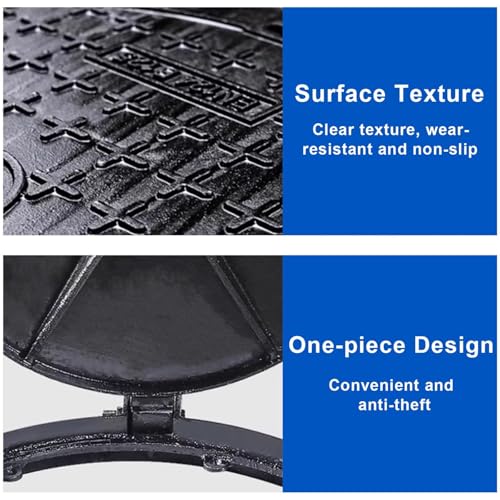 Tapa y marco de alcantarilla redondos de hierro fundido alta resistencia para registro 5