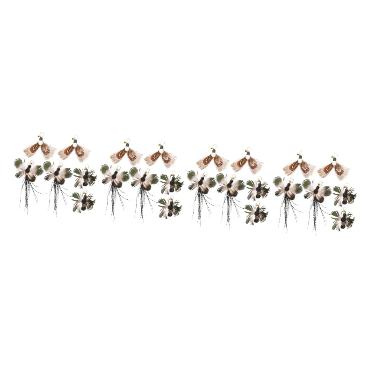 Toddmomy 24pièces Têtes De Remplacement pour Canne à Chat avec Jouets Insectes Et Plumes Accessoires Interactifs pour Chats Amusants Et Stimulants