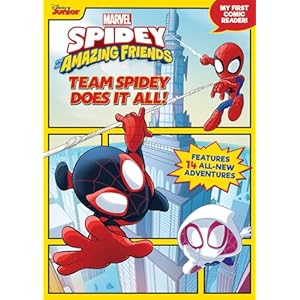 Spidey and His Amazing Friends: Team Spidey Does It All!: My First Comic Reader! Paperback – February 1, 2022