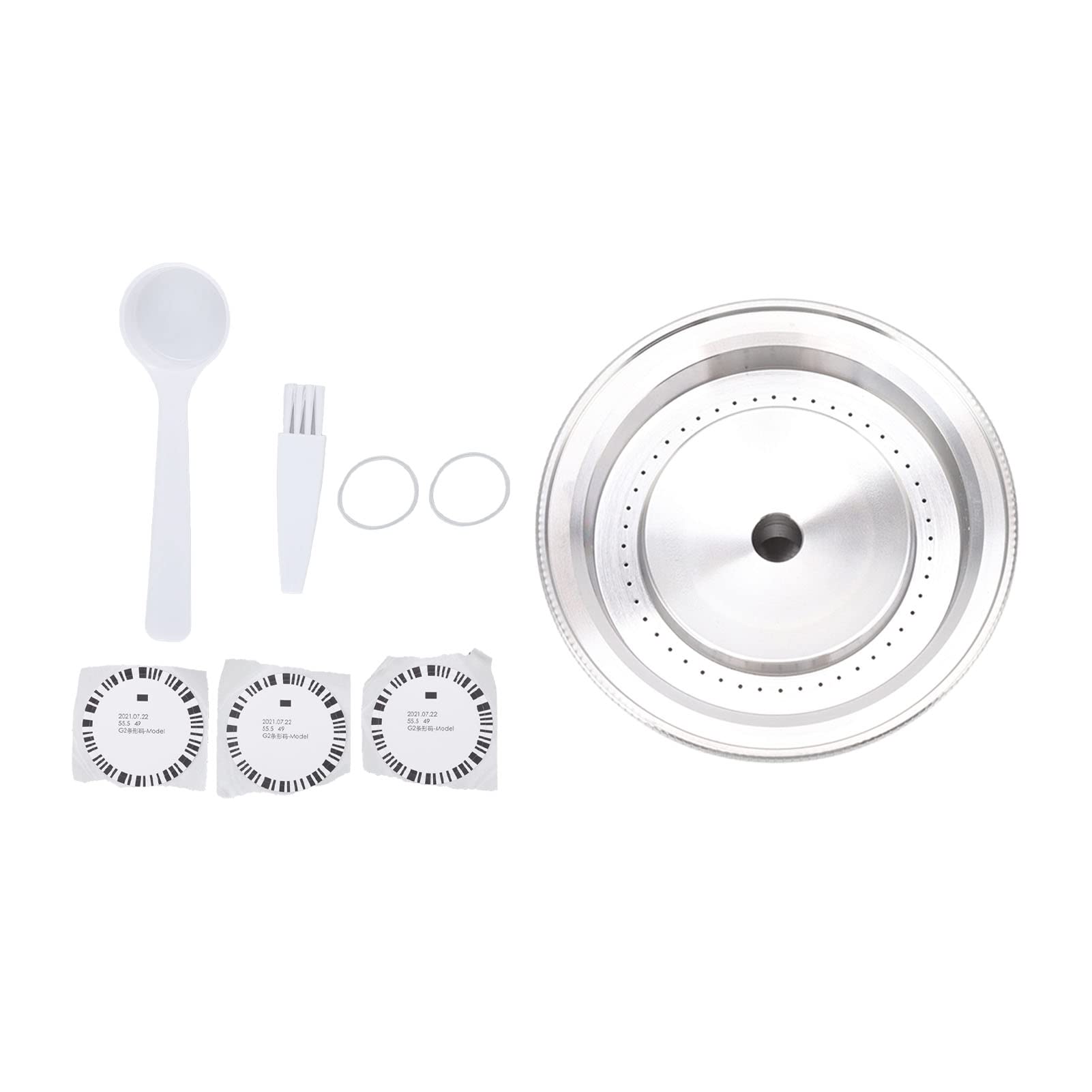 Cápsula de café rellenable de acero inoxidable para, taza de filtro reutilizable con sello de silicona, compatible con las máquinas VertuoPlus y