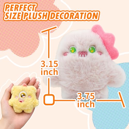 Imanes decorativos de monstruos de peluche set de 5 miniatura 2