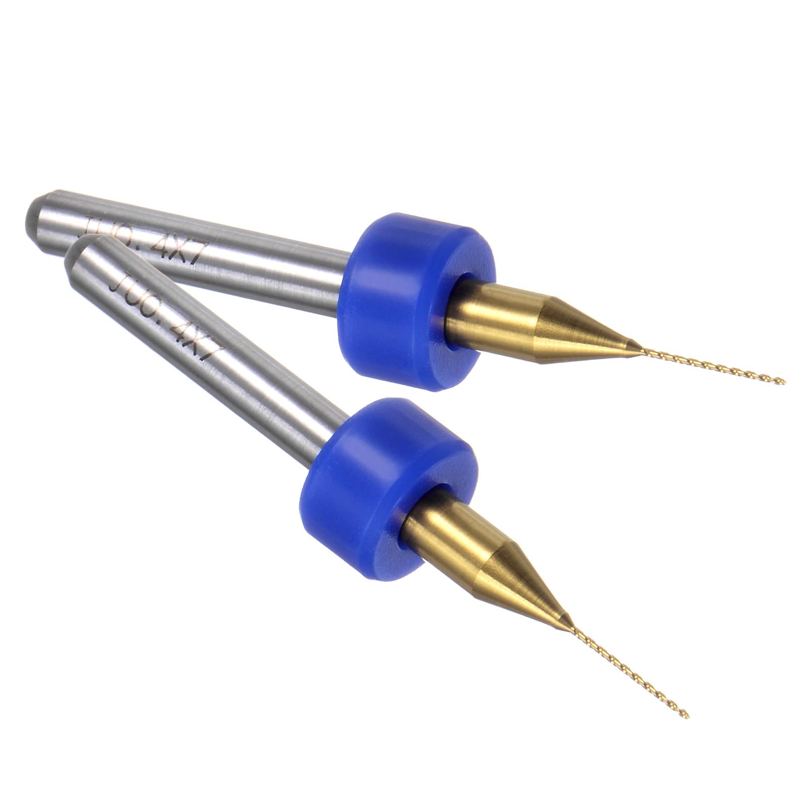 sourcing map 10 Stück PCB-Bohrer-Bits, 0,3 cm Schaft, 0,4 mm, Titanbeschichtetes Hartmetall, Mikro-Twist-Mini-Bohrer-Set, Drehbohrwerkzeug für Druckleiterplatten, Schmuck, CNC-Gravur