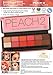 BYS Peach 2 Eyeshadow Palette Tin with Mirror Applicator 12 Matte & Metallic Shades
