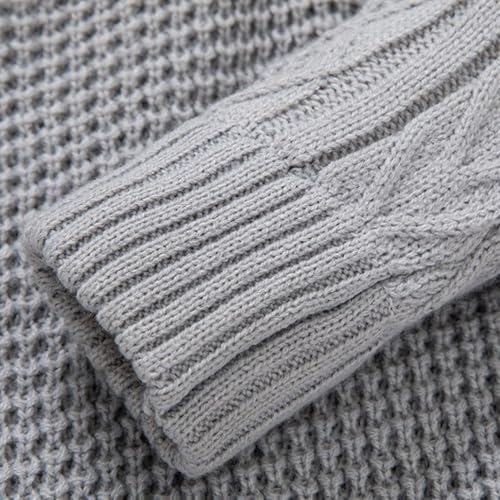 Mens Casual Shawl Collar Slim Fit Cardigan Sweaters Cable Knit Cardigan Sweaters for Men2