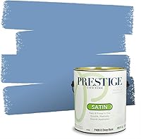 Vista 227 de Prestige Paints. - Base y pintura para exteriores en un solo galón, 1 galón. plano, comparable con Sherwin Williams Topsail.