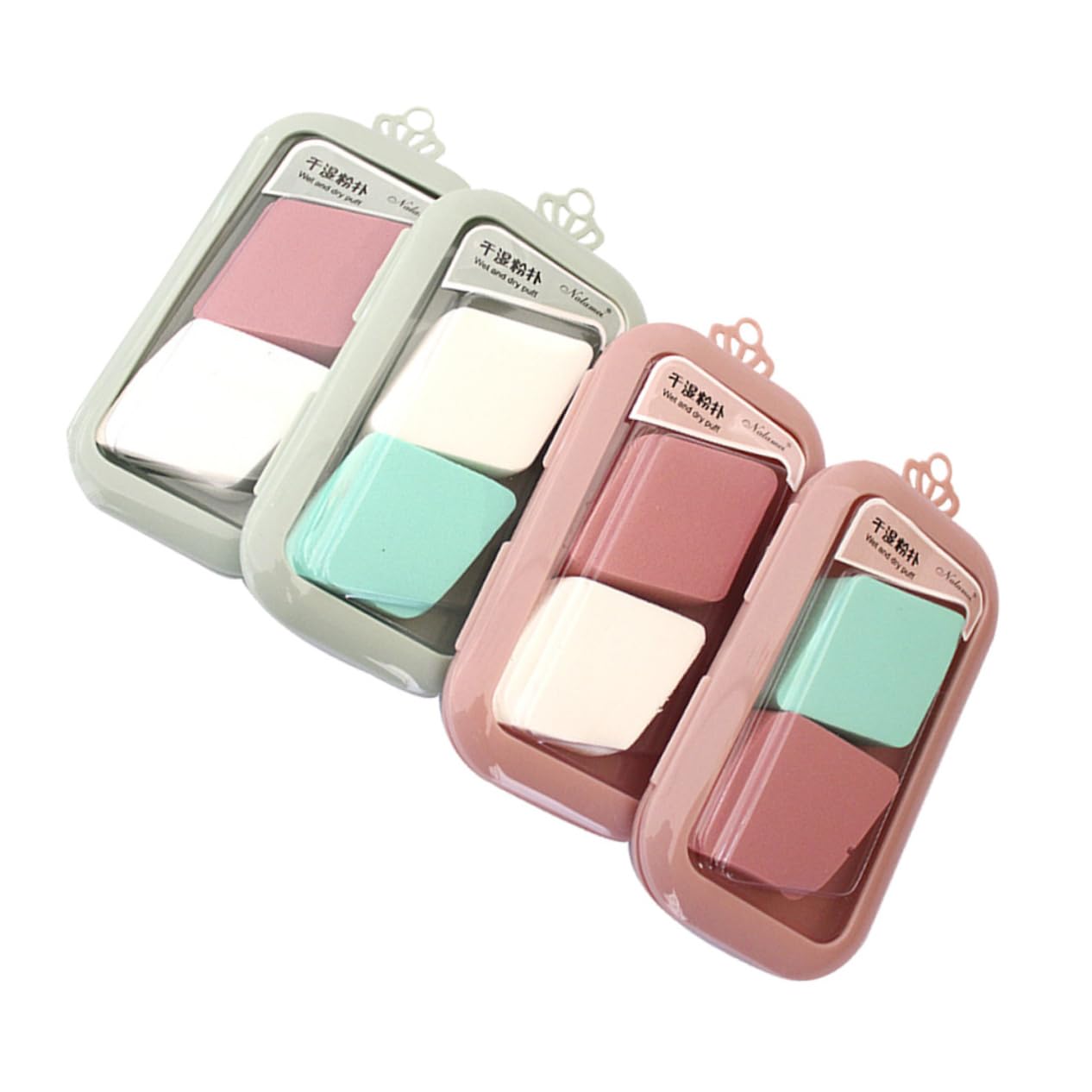 FOYTOKI 8pcs Powder Makeup Sponges Foundation Cosmetic Wedge Sponges Volumizing Powder Pressed Applicator Gentle Skin