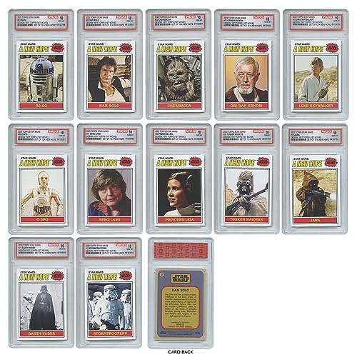 1977 Star Wars Topps Cards '23 Topps Edition - All Graded in Gem Mint 10 Condition - Rare Complete Set of All 12