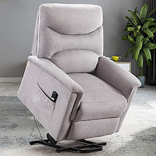 Bonzy Home Power Lift Recliner Chair for Elderly, Overstuffed Cozy Single Sofa