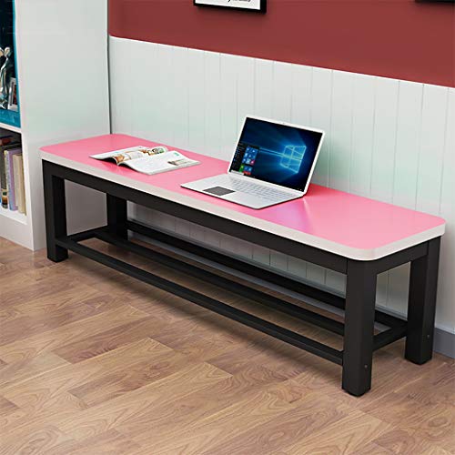 Taburete largo rosa de 80x30x45 cm para calzado y sofa de salon 7