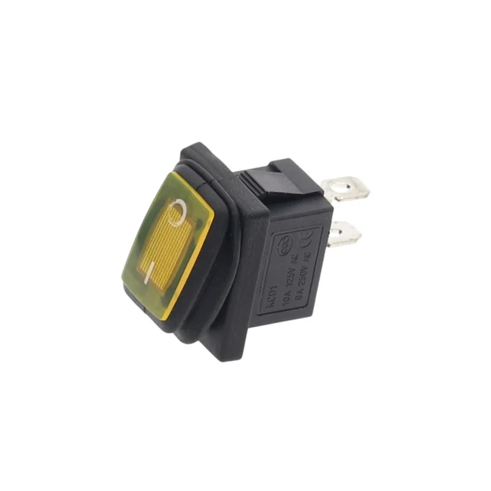 Interruptor basculante KCD1 mini switch ON OFF de 2 pines CA 250V para panel electrónico 8