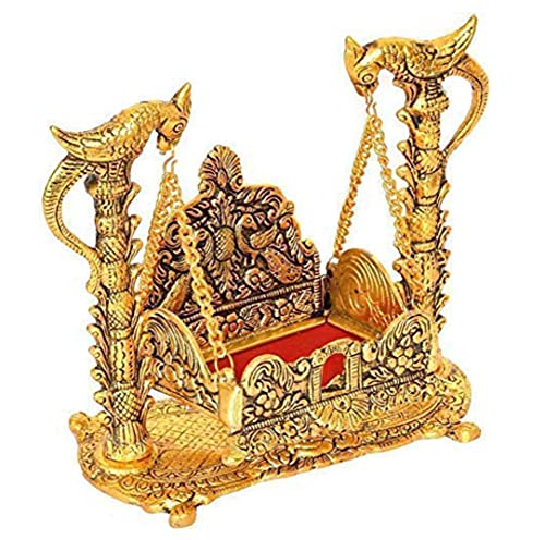 WC_Jhula for Krishna Balgopal jhula for laddu Gopal, Metal Swing for Hindu God Lord Krishna for Janmashtami