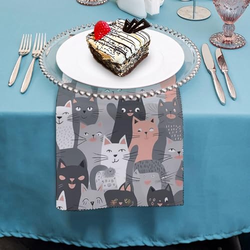 Servilletas de Tela con Estampado Floral en Poliéster miniatura 4