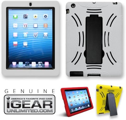 iGear Slim Tough Case G2 for iPad - Built-in Screen Protector (iPad 2/3/4 Gray)