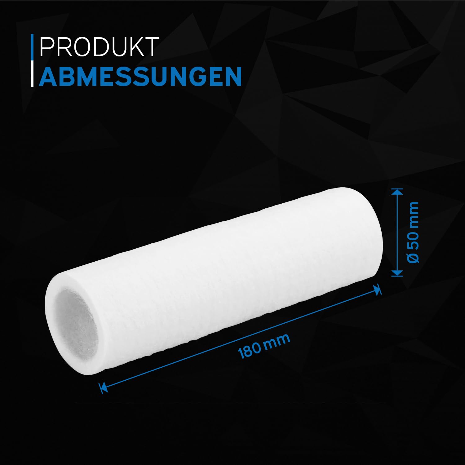 Ersatzfilterkerze Grünbeck GENO 80µm Größe 1 ohne Schutzglocke 2er Pack 103075, inklusive kör4u Mikrofasertuch grün