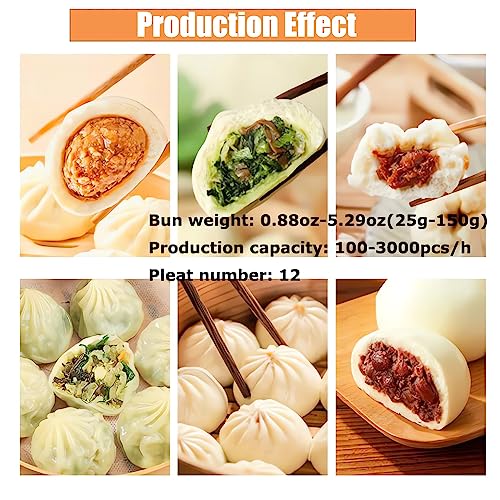 HayWHNKN Steamed Stuffed Filling Machine commercial Momo Maker Commercial Steamed Stuffed Bun Machine Baozi Pastry Pie Filling Machine Soup Dumplings Maker 110V