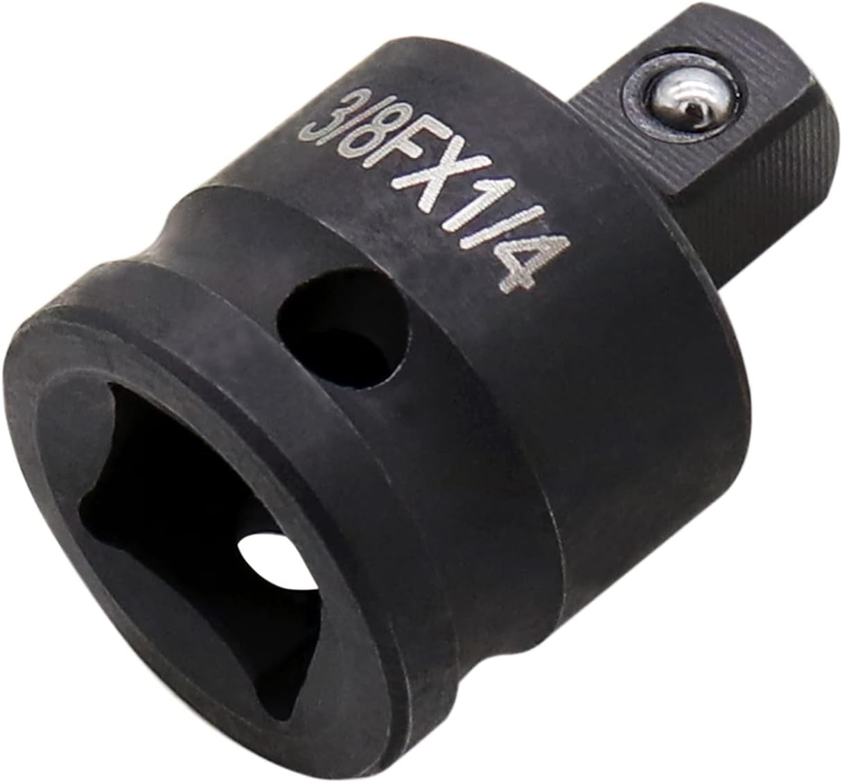 Impact Socket Adapter and Reducer 3/8 Inch Drive F to 1/4 Inch M, Chrome Molybdenum Steel Converter for Auto Construction