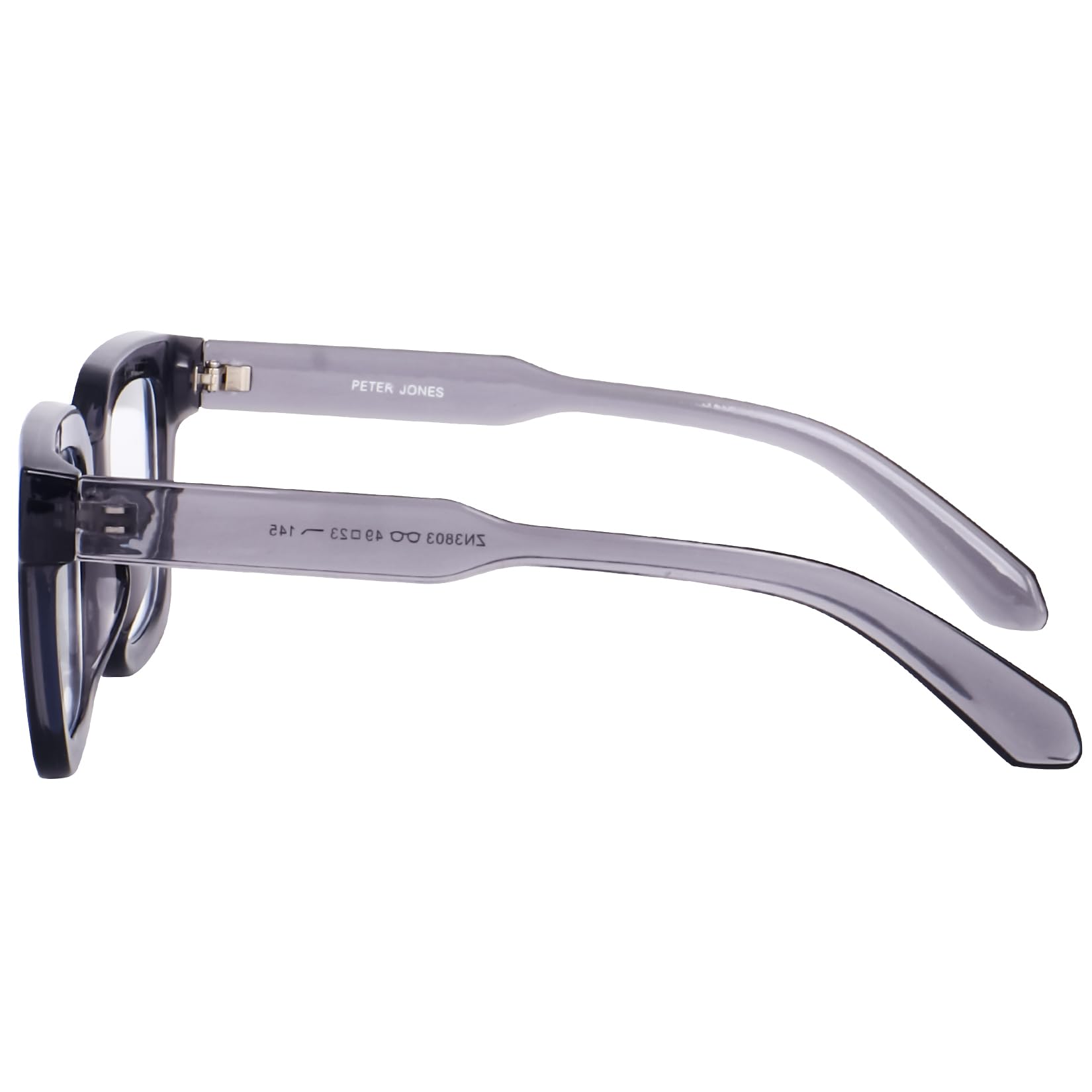 Peter Jones Grey Square Unisex Large Blue Light Blocking Computer/Gaming Glasses (AG3803FGT) - Image 3 thumbnail