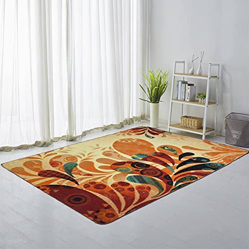 Tapete decorativo estilo Boho Retro para sala 100x150 cm miniatura 2