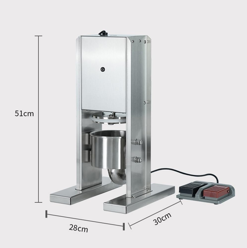 Electric Sausage Stuffer Machine, 2L Stainless Steel Vertical Sausage Maker with Foot Pedal,Dual Speed, Easy Clean Up Sausage Maker,