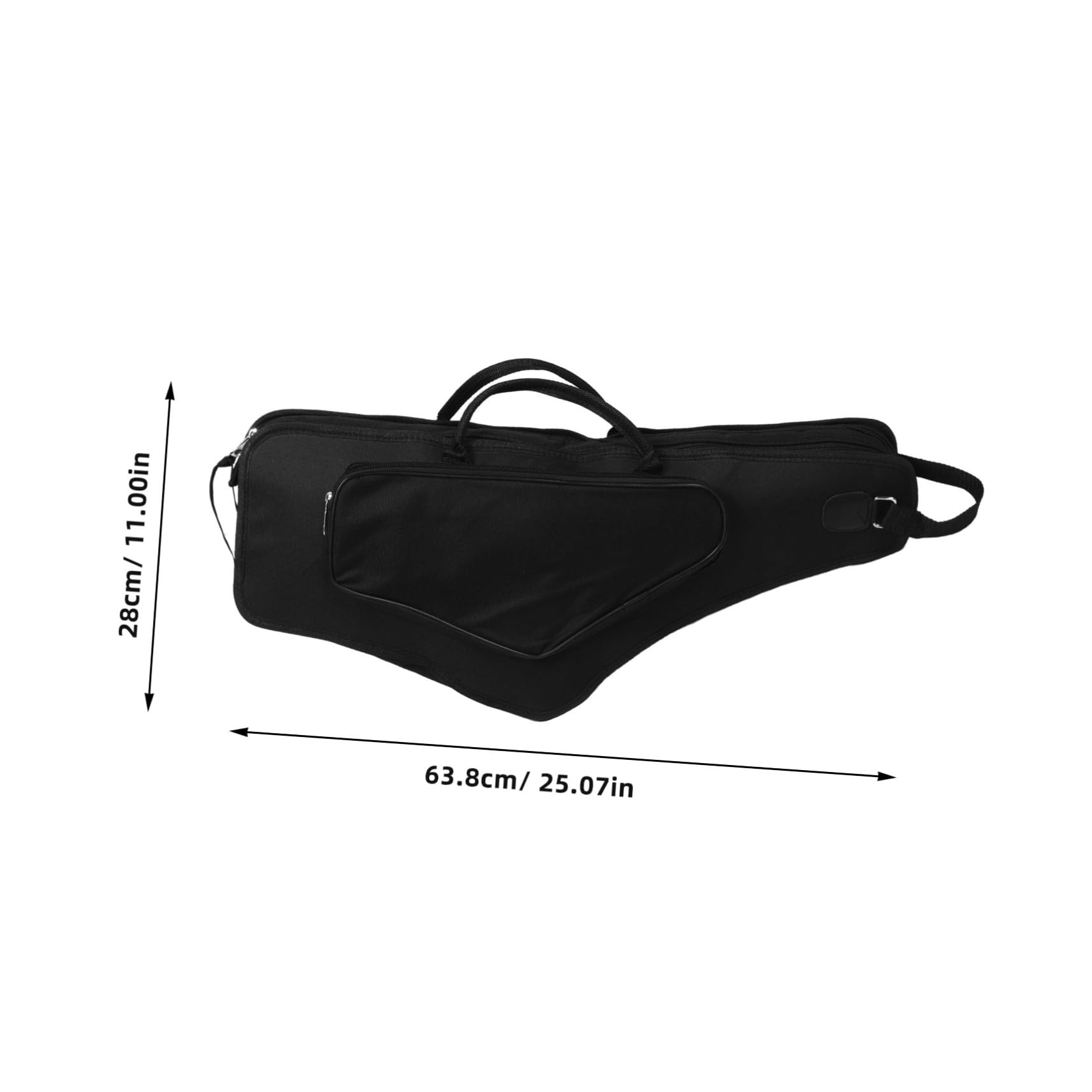 Custodia Borsa per Sassofono Contralto, Zaino Leggero Nero | Oxford e Spugna, e Antiurto, per Musicisti, Design Semplice Stile Moderno