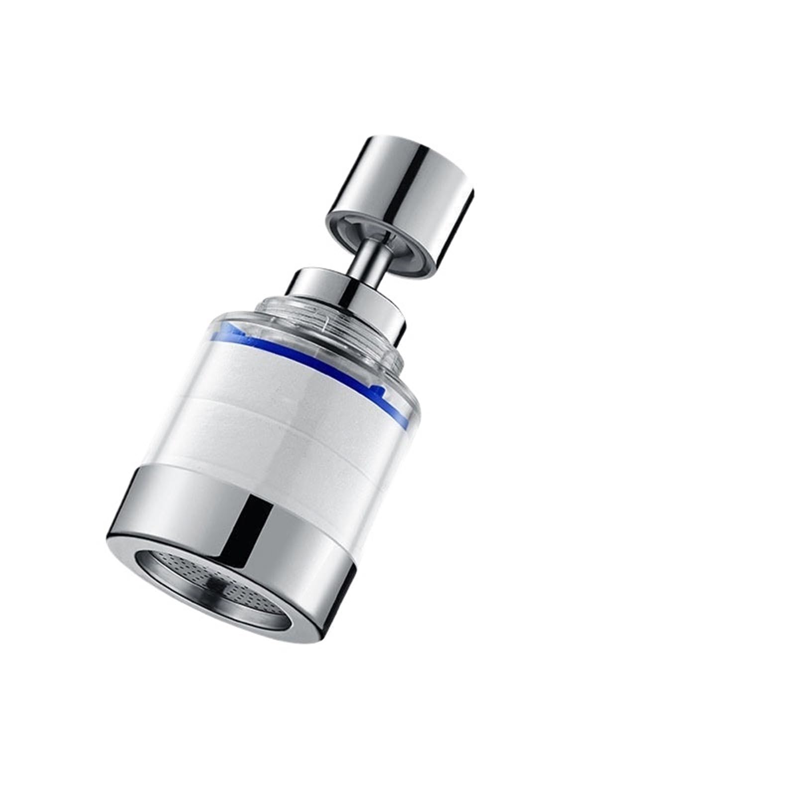 Djskldf Men's Silver Tap Spray Head Faucet Extender Kitchen Splash Head Universal Water Nozzle Filter Purified Booster Household Sink Basin Shower
