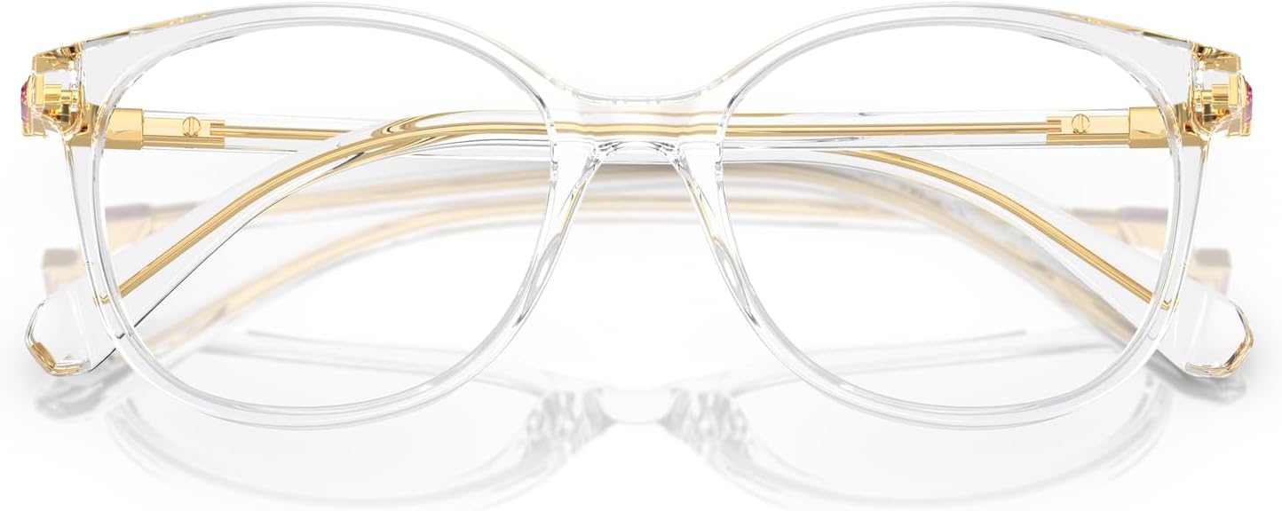 Swarovski womens Sk2002 Square Prescription Eyewear Frames