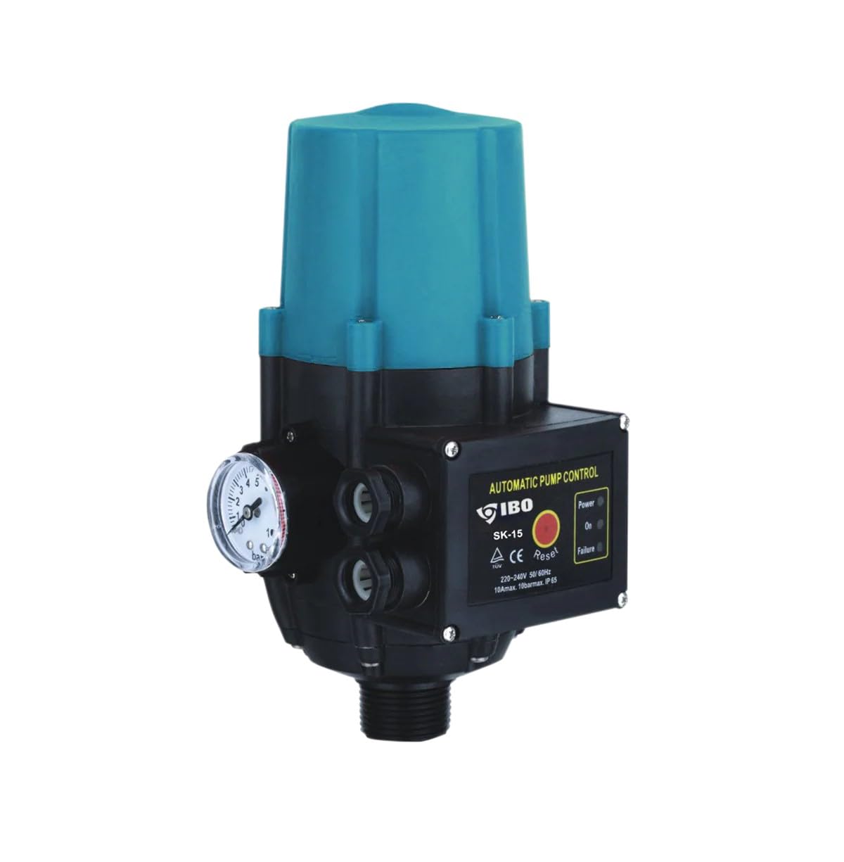 Tiefbrunnenpumpen-Set IBO 3Ti20 550W Tiefbrunnenpumpe | Druckschalter SK-15 Pumpensteuerung | Ablassseil 30 Meter | 50 l/Min, 82 m Förderhöhe | 20 Meter Kabel