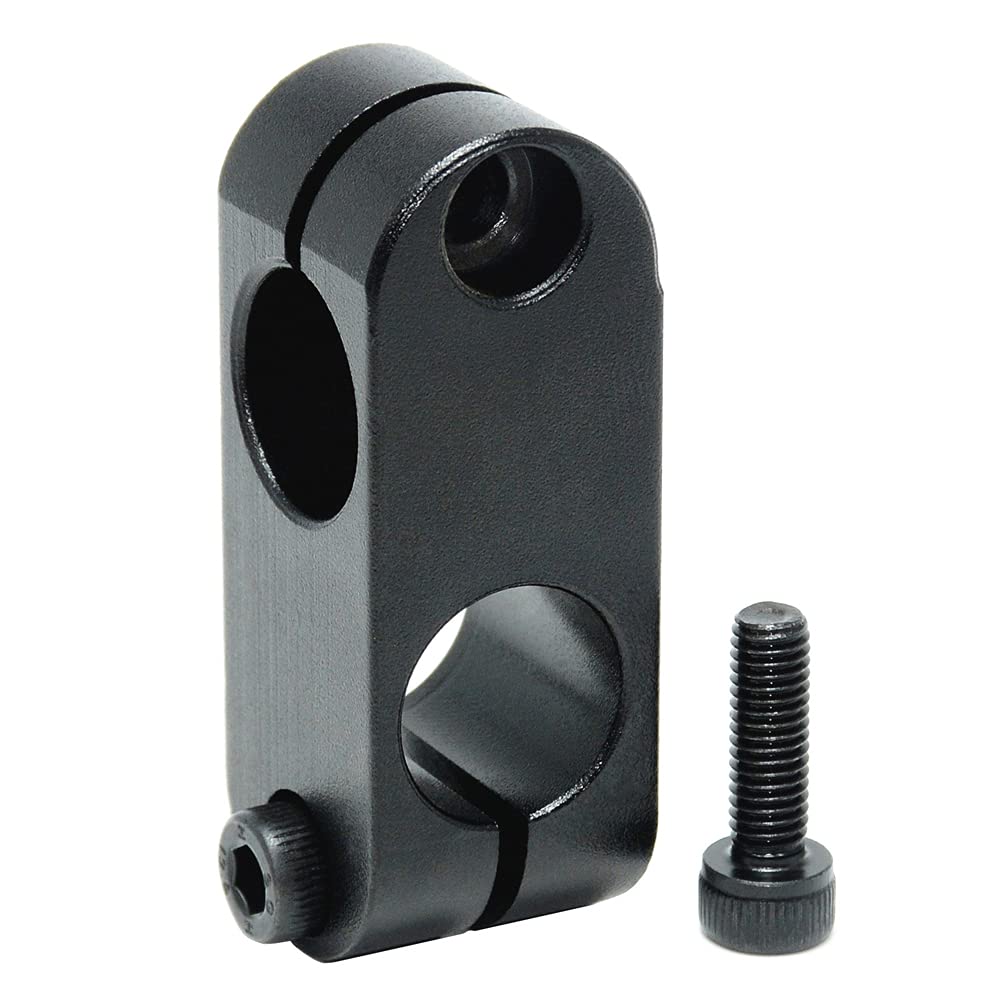 AUZHU- STH - Metric - Aluminium alloy Bracket Guide shaft supports Two-Way connector clamps Double-Hole strut clamps Tube clamp connectors Clamp mountings Column clamp Fixture Size: D12 mm - K12 mm