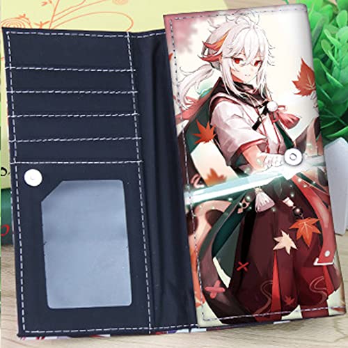 retsamradassaT Genshin PU Impact Leather Wallet Kaedehara Kazuha2