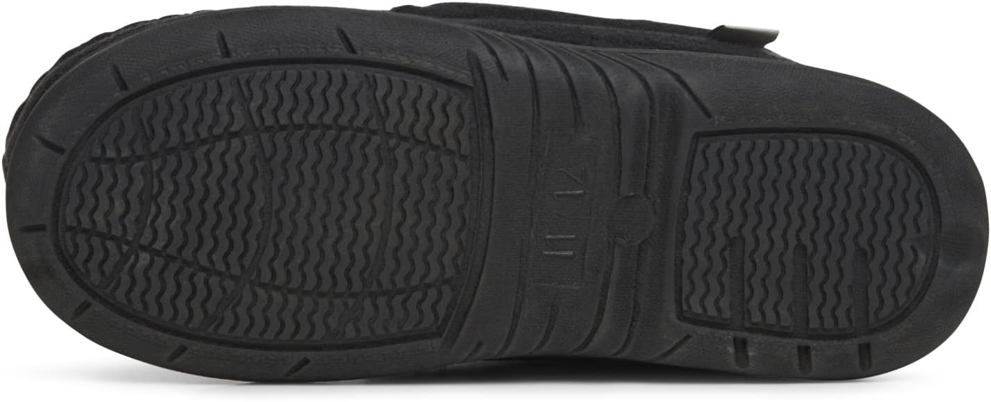 Lucky Brand Boy's Micro Suede Fuzzy Lined Moccasin Slippers for Kids - Image 4