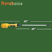 Vista 5 de Bastón de Ganado Recargable para Vacas Ovejas Cerdo Prod Eléctrico de Ganado para Ganado Perro Cerdo Animal Shocker con Eje Flexible de 28″