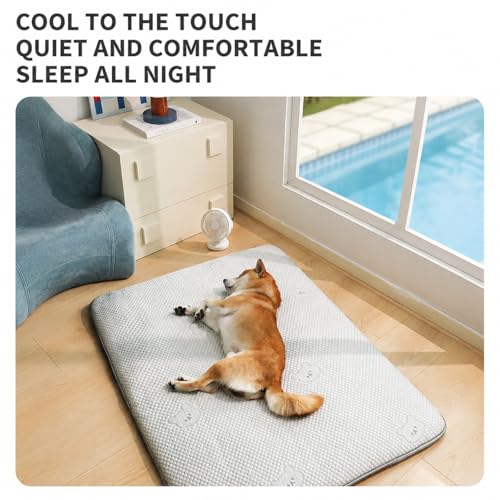 Tapis pour animaux doux et supportif bleu taille Medium