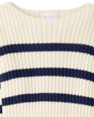 Image of The Children's Place Girls' Long Sleeve Crew Neck Pullover Sweater