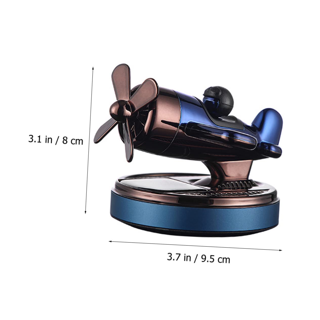 ULTECHNOVO 2pièces Décoration De Voiture Aromatique Avion Solaire Diffuseur De Parfum Innovant pour Intérieur De Véhicule Accessoire Indispensable pour Maison Et Bureau Design Élégant
