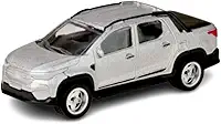 Carro Miniatura 1:64 Fiat Fastback Toro Strada Carrinho Colecionável Pneu Borracha (Strada Prata)