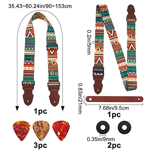 GORGECRAFT Sangle de Guitare Réglable avec Boucle de Sangle en Silicone, Médiators en Plastique et Bouton de Sangle pour… - Les Beatles, Paul McCartney, John Lennon, RIngo Starr, George Harrison GORGECRAFT Sangle de Guitare Réglable avec Boucle de Sangle en Silicone, Médiators en Plastique et Bouton de Sangle pour… – Image 3