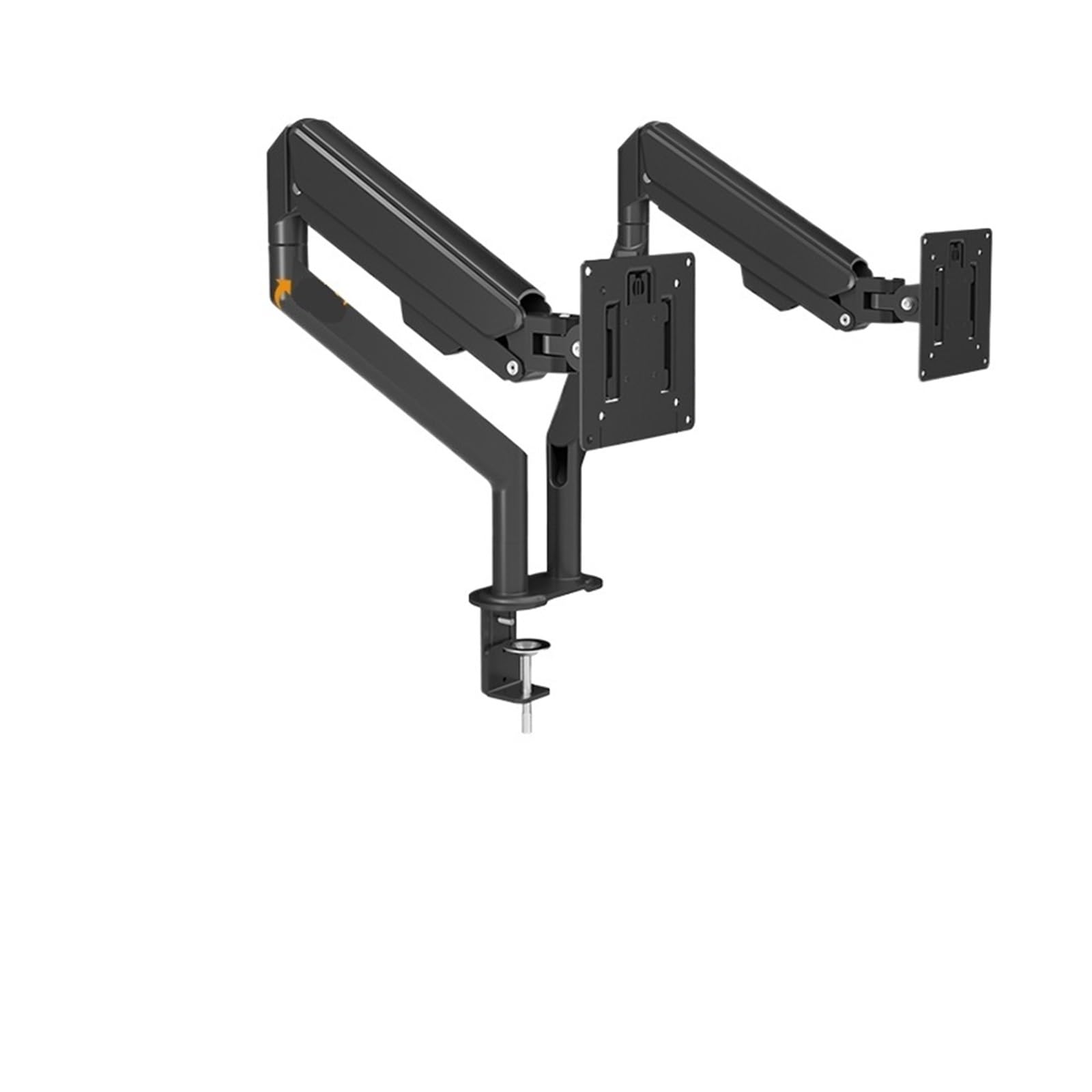 TKJfdTY Dual-Screen Monitor Floating Lifting Bracket Base Combination Office Heightened Shelf，Black
