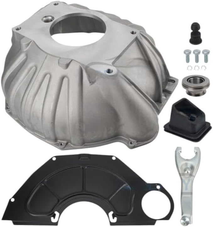 Replacement Auto Parts For Bell Housing Kit + Clutch Fork for 1963-1981 Chevy Corvette Camaro Nova 3899621Mod-R36R-27013
