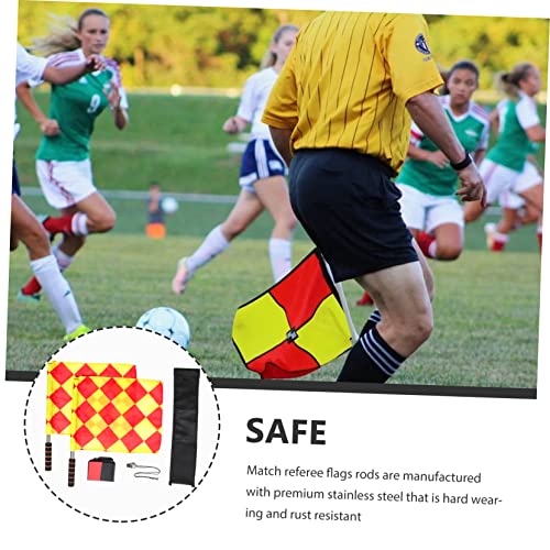 Banderas de Árbitro para Fútbol con Silbato Ligero y Durable miniatura 2