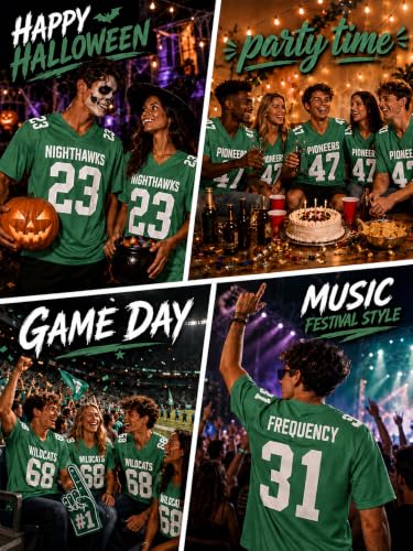 Image of Custom Replica Football Jersey with Name Number Logo
