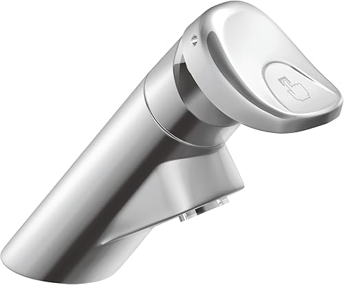 Moen Grifo de baño comercial M-Press cromado de un solo orificio para lavabo público, 8894