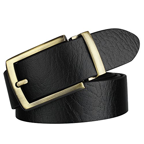Image of ZORO formal /casual black genuine leather belts for mens- 1 year guarantee, Gift for gents