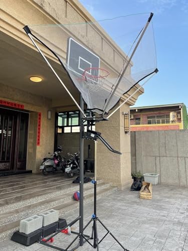 Système d'entraînement au tir de basket-ball avec retour rotatif à 180°