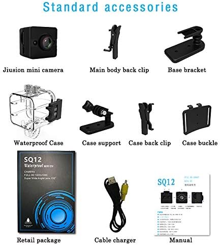 Miniatura 7 de Mini cámara impermeable Full HD 1080P con visión nocturna y detección de movimiento, videocámara portátil DVR deportiva grabadora de coche, pequeña