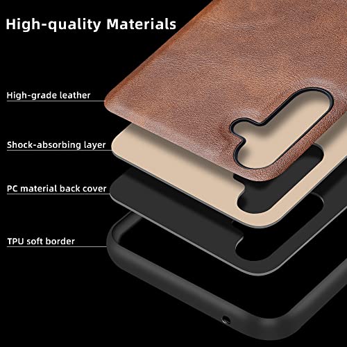 X-Leve Samsung Galaxy A13 5G Case Ultra-Thin Slim Premium Pu Leather Cell Phone Cover For Women Men Elegant Soft Tpu Bumper Shockproof Protective Cases Phone Cover For Galaxy A13 5G(Brown) #TOP2