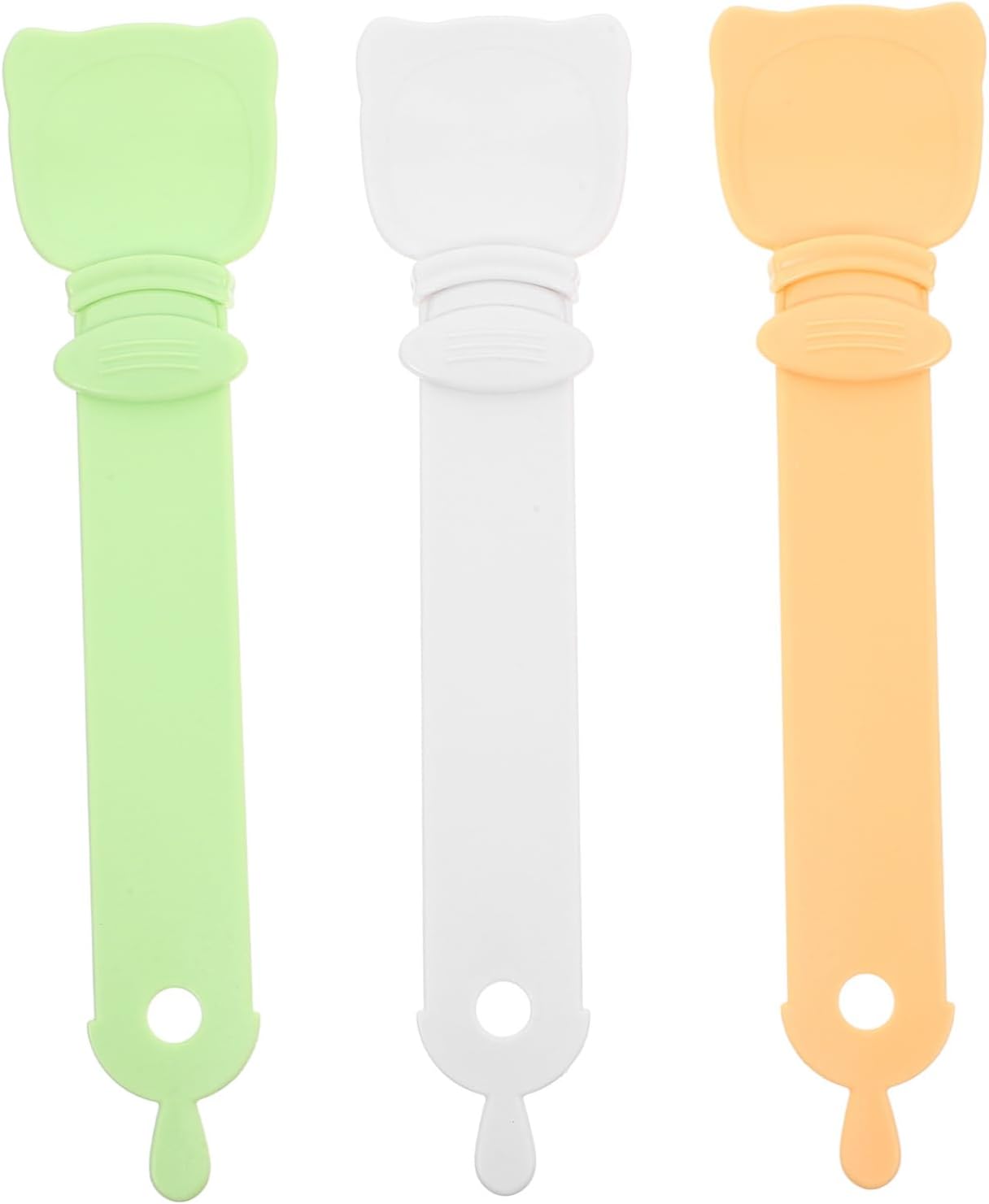 Abaodam 3pcs Cat Food Squeezer Convenient Feeding Spoon for Wet Treats Compact Design Multi-Functional Cat Feeder Made from Safe Hips Material for Easy Pet Feeding