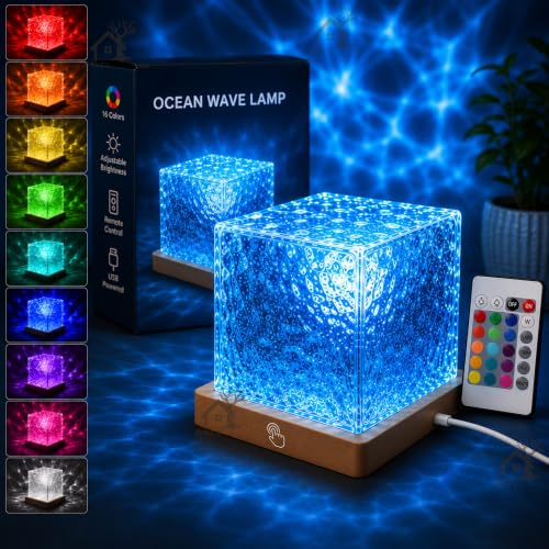 ANKRI Ocean Wave Night Light Projector Lamp Multicolor - Image 2