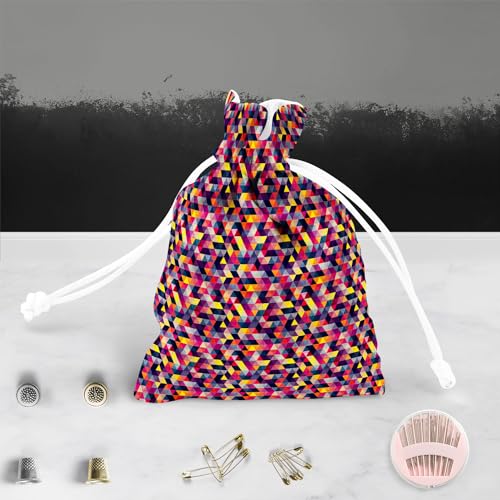 Image of ArtzFolio Triangled D1 | Pouch Wrist Potli Bag | Bag for Weddings & Casual Parties